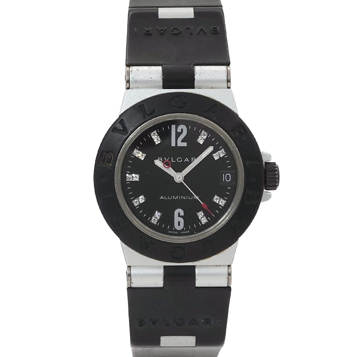 Aluminum AL32TA 18P Diamond Date Black Dial Ladies Watch