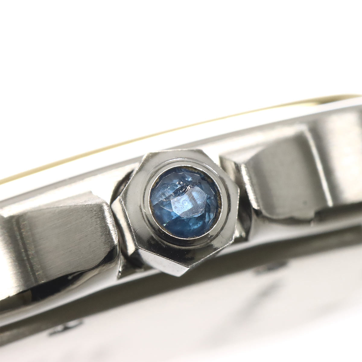 Santos Galbee LM Quartz YG Cream Dial Mens Watch