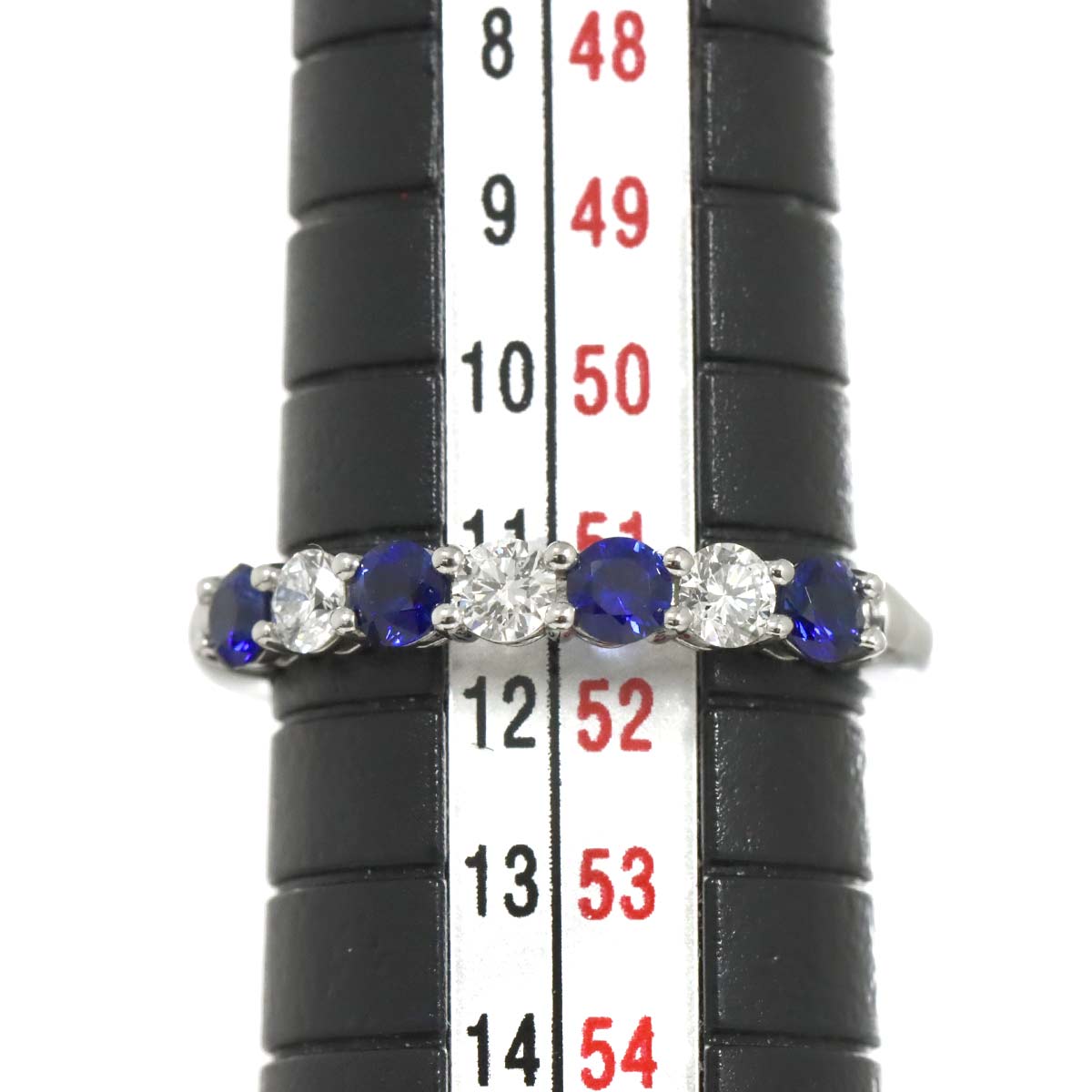 Forever Sapphire Diamond Ring Pt size5.75-6(US)