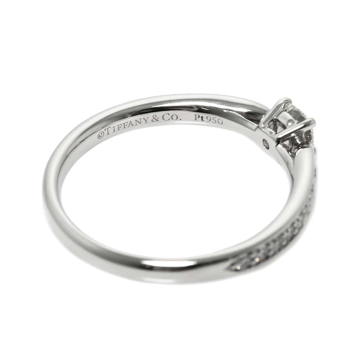 Harmony Diamond 0.24ct I/VS1/3EX Ring Pt Size5.25-5.5(US)