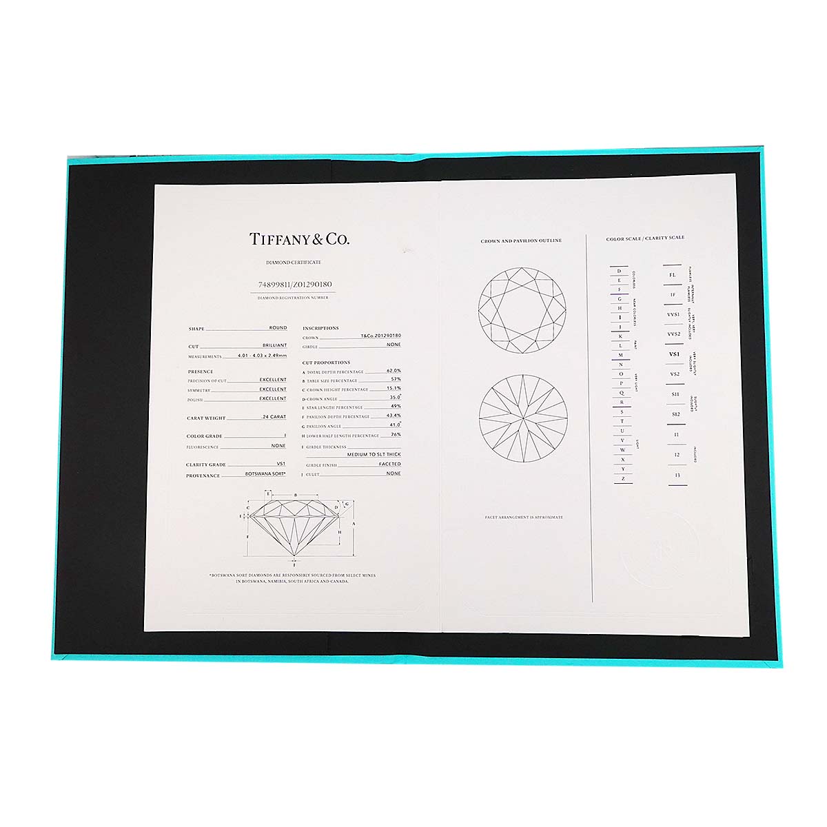 Harmony Diamond 0.24ct I/VS1/3EX Ring Pt Size5.25-5.5(US)