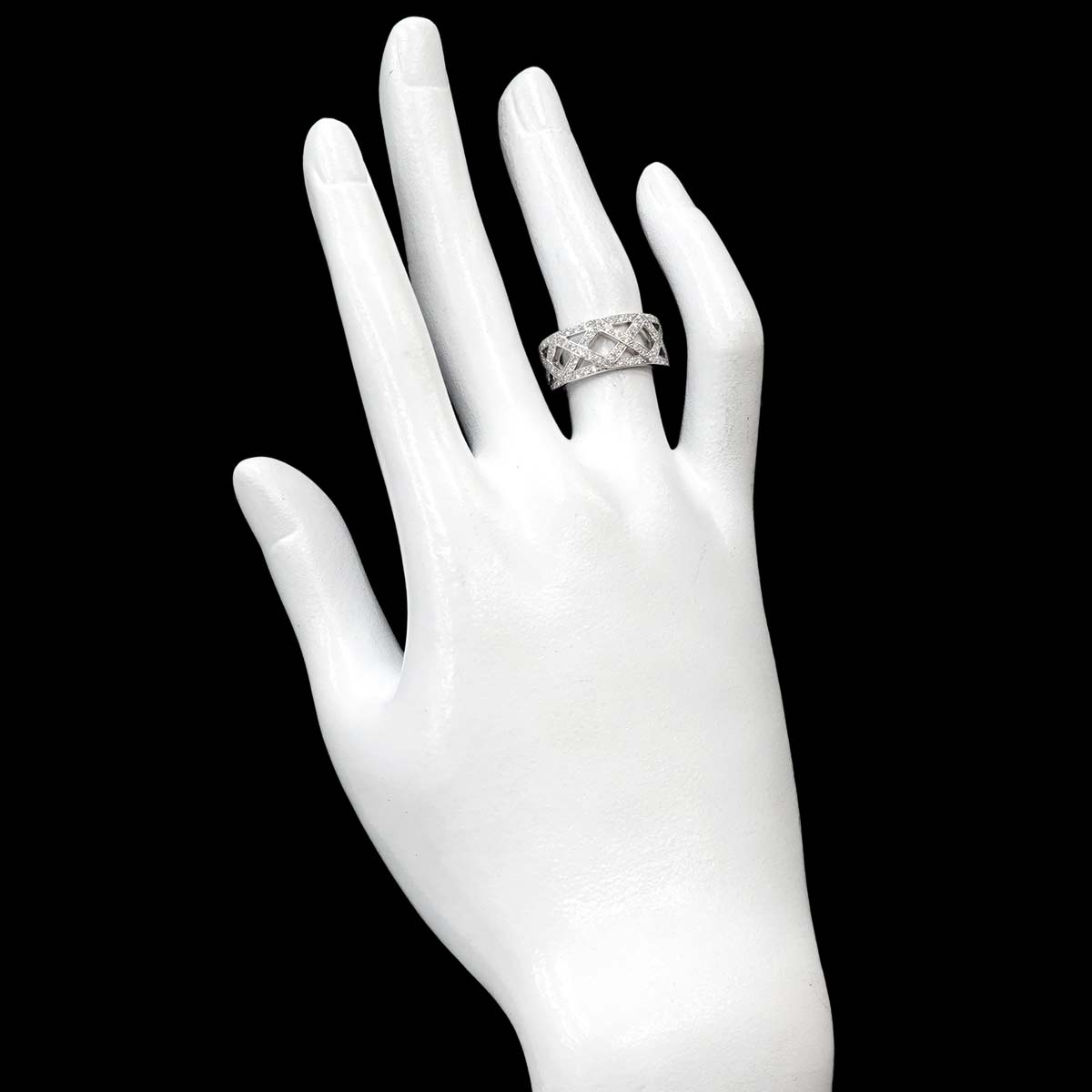 Diamond Ring Pt Platinum Size5.5-5.75(US)