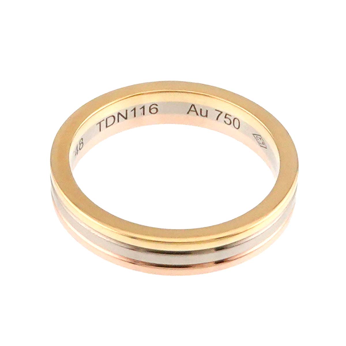 Vendome Ring 18K YG WG PG 750 size48 4.5(US)