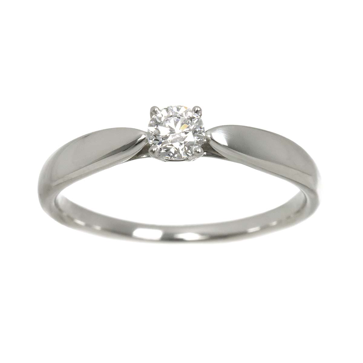 Harmony Diamond 0.19ct D/VS1/3EX Ring Pt Size5.25(US)