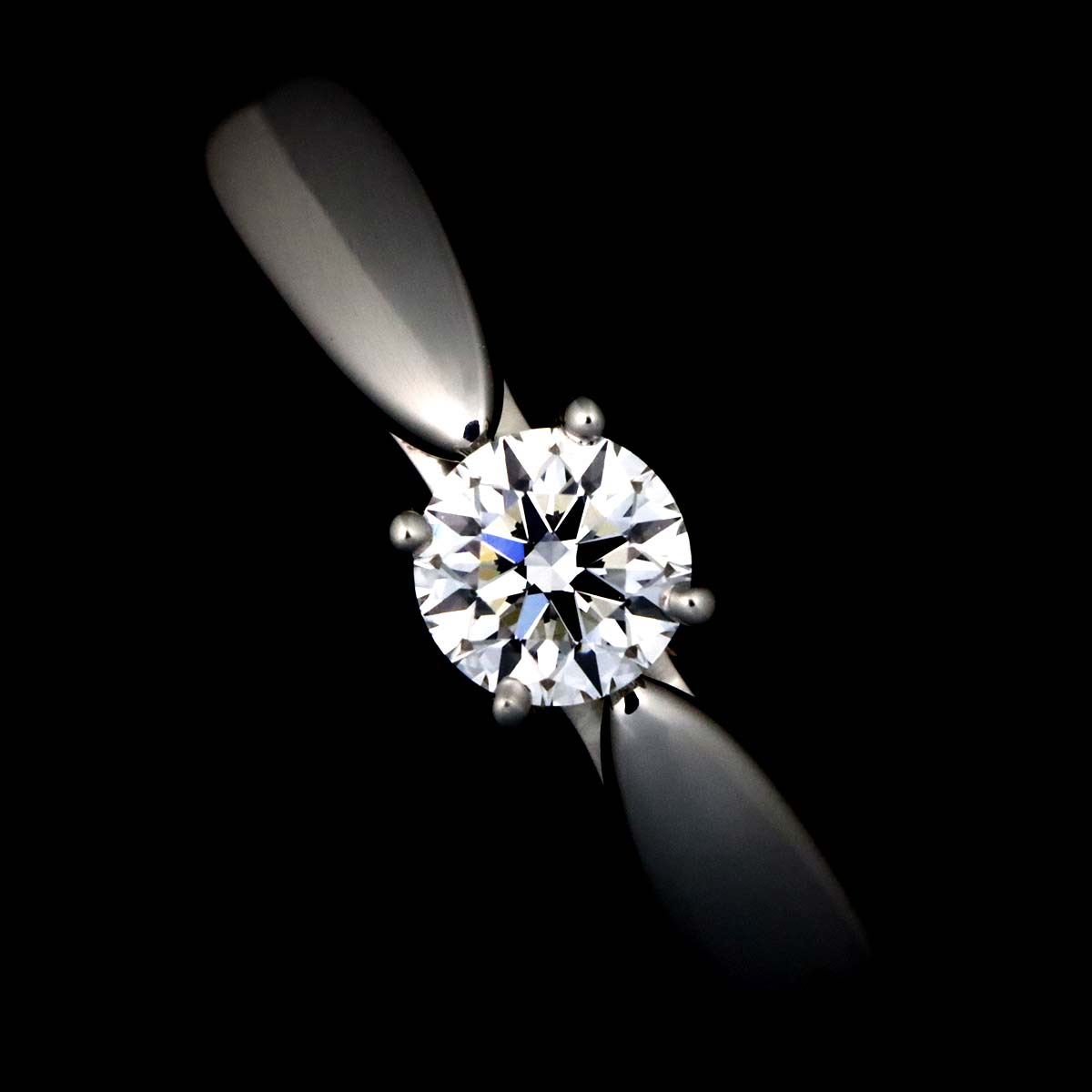 Harmony Diamond 0.19ct D/VS1/3EX Ring Pt Size5.25(US)