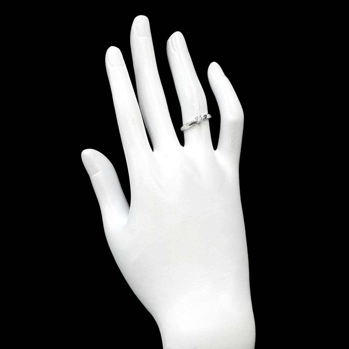 Harmony Diamond 0.19ct D/VS1/3EX Ring Pt Size5.25(US)