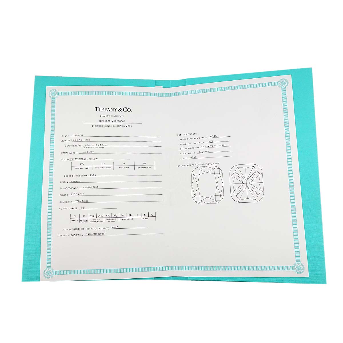 Diamond 0.43ct FIY/VS1 Ring Pt 18K YG Size6-6.25(US)