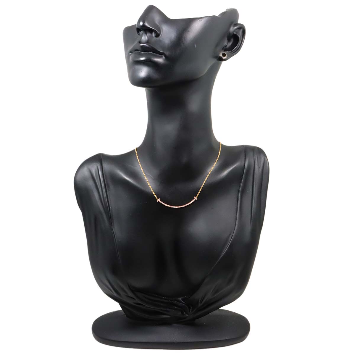 T Smile Diamond SM Necklace 18K Pink Gold 750