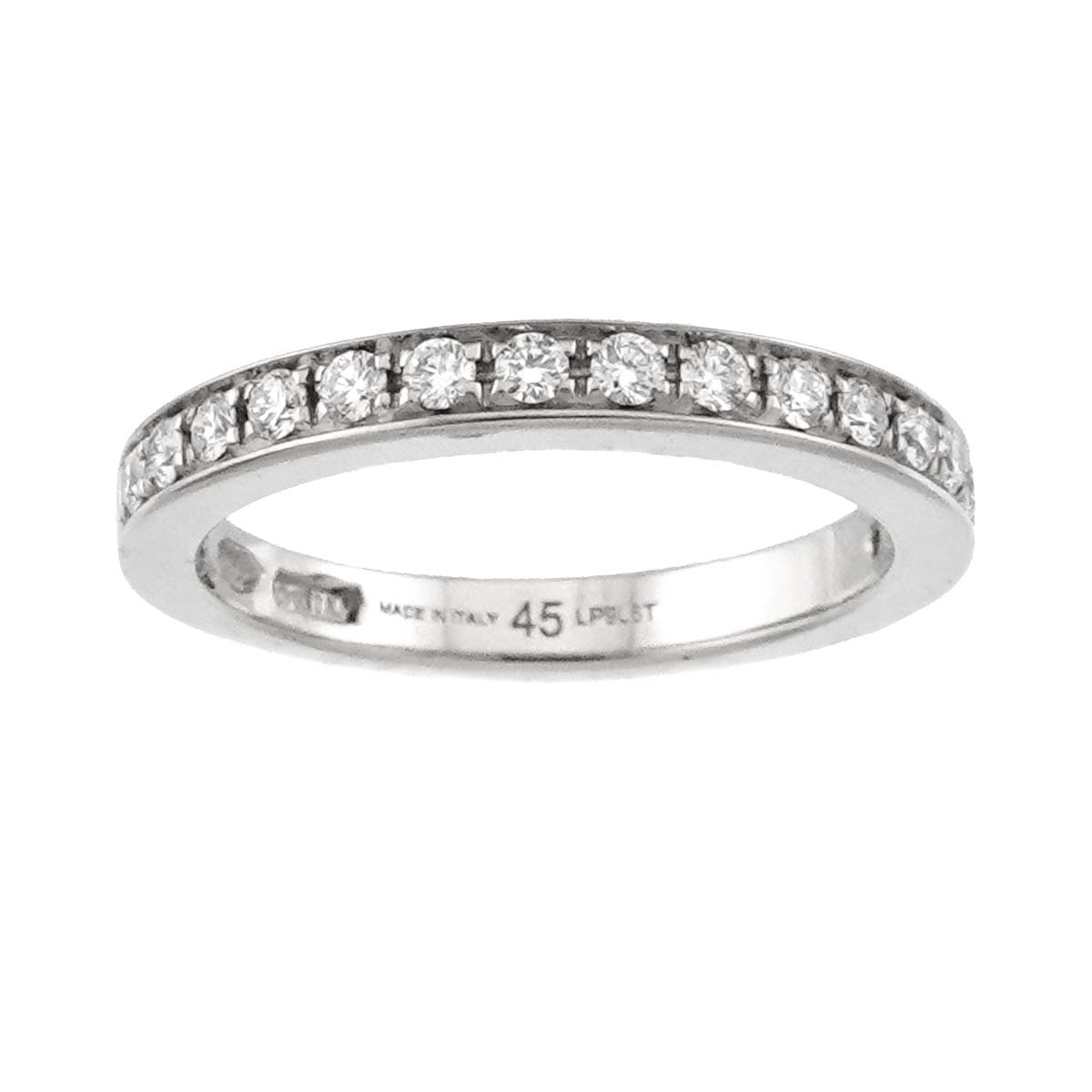 Half Diamond Ring Pt Platinum size45 3.25(US)