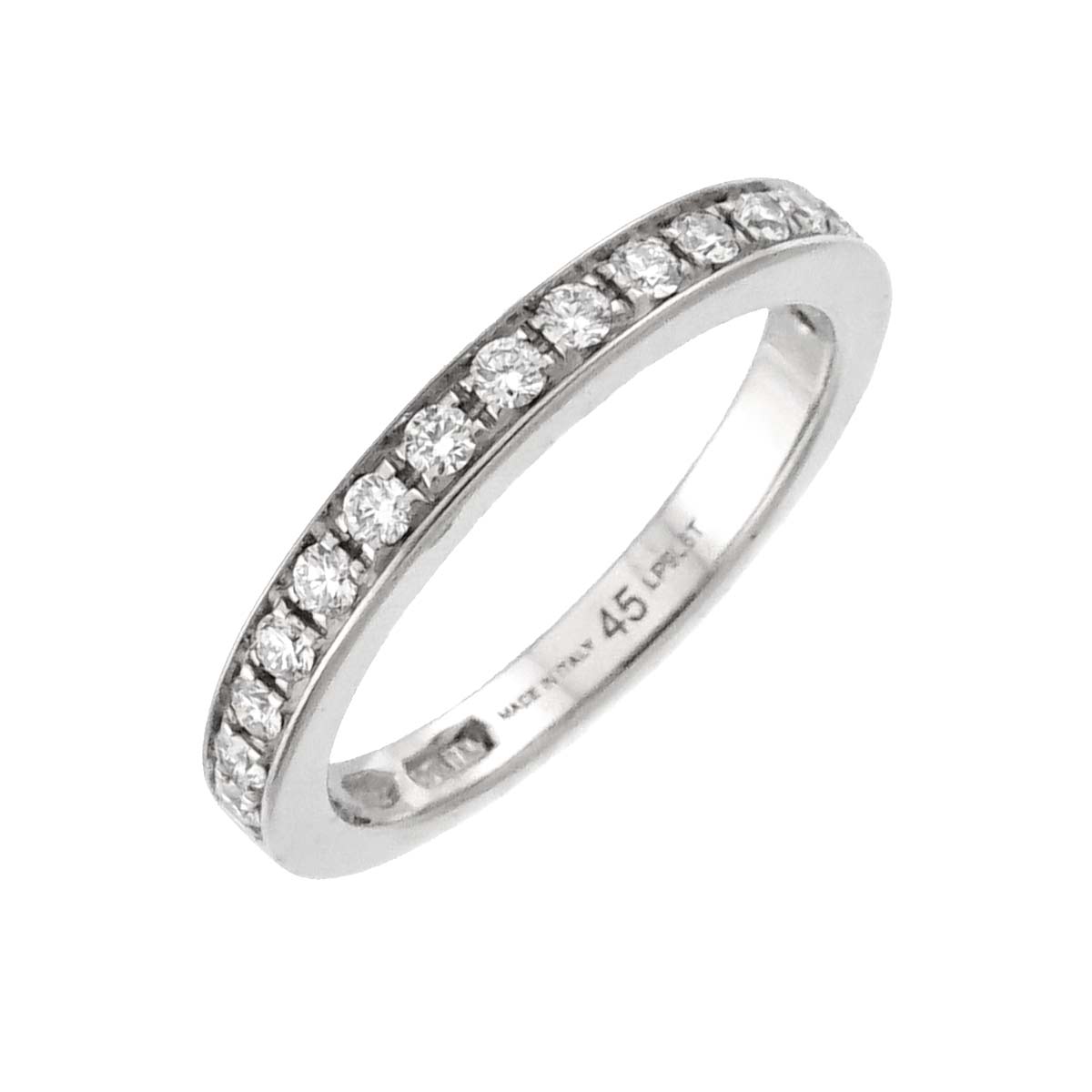 Half Diamond Ring Pt Platinum size45 3.25(US)