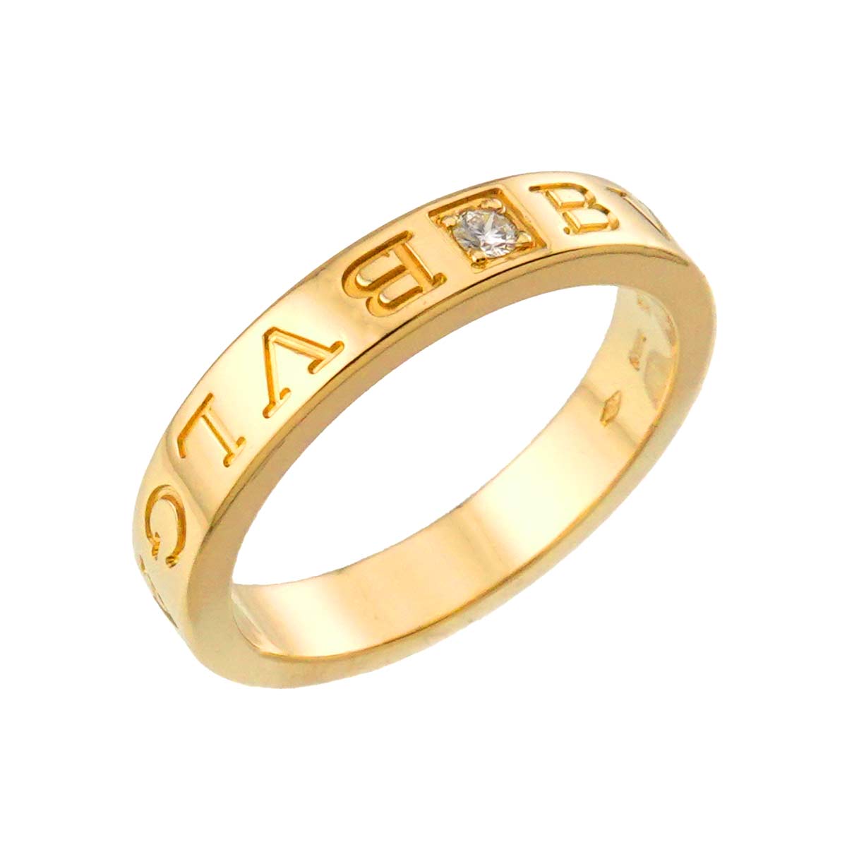 B-ZERO1 Essential Diamond Ring 18K YG 750 Size8-8.25(US)