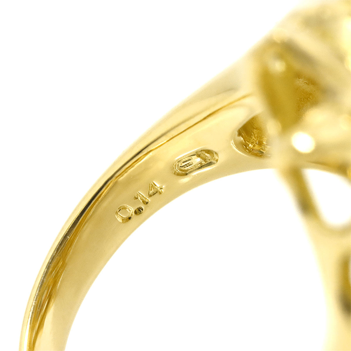 Tourmaline 2.22ct Diamond 0.14ct Ring 18K YG 750 size6(US)