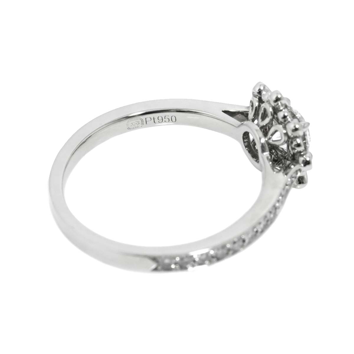 Blossom Diamond 0.70ct F/VS1/3EX Ring Pt 8.25(US)