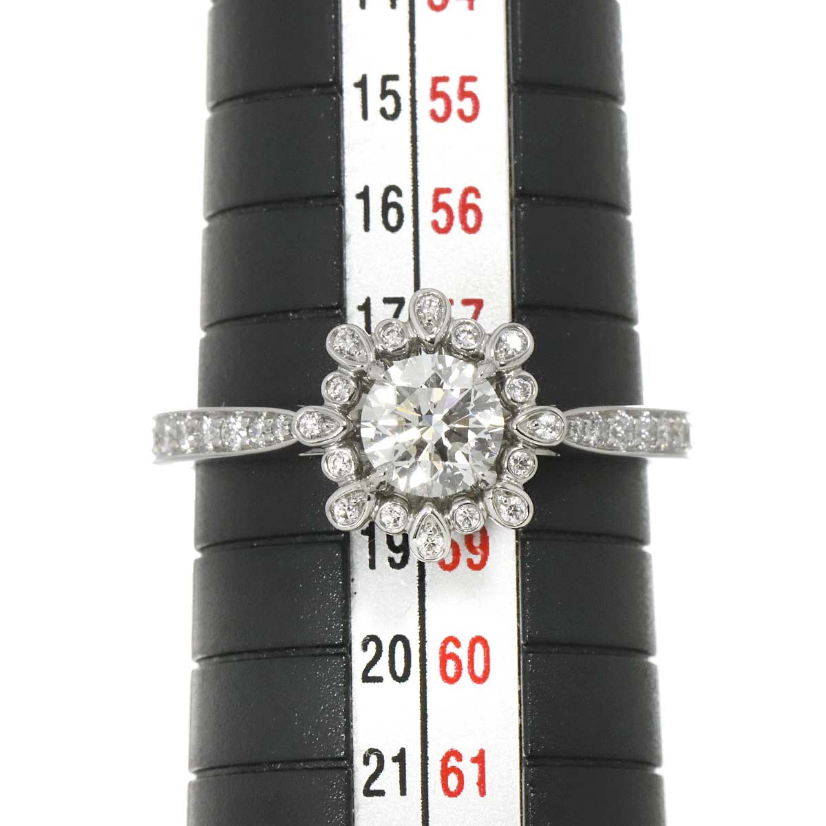 Blossom Diamond 0.70ct F/VS1/3EX Ring Pt 8.25(US)