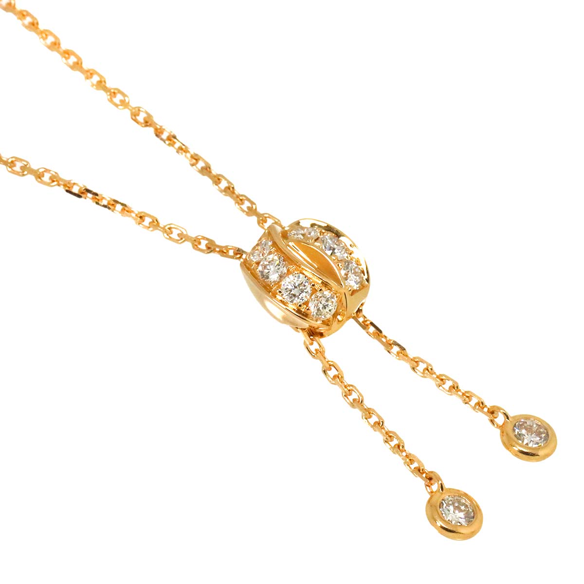 CHAUMET BEE MY LOVE Diamond Necklace SM 18K Pink Gold 750