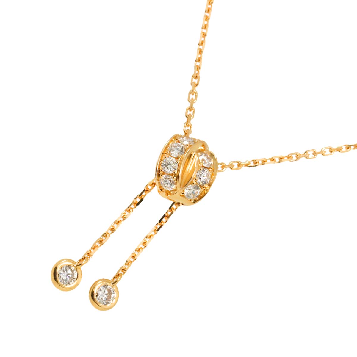 CHAUMET BEE MY LOVE Diamond Necklace SM 18K Pink Gold 750