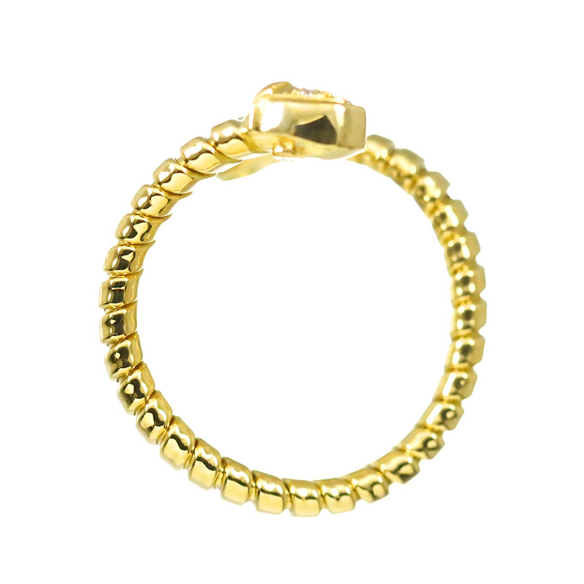 Diamond 0.06ct Ring 18K YG Yellow Gold 750 6(US)