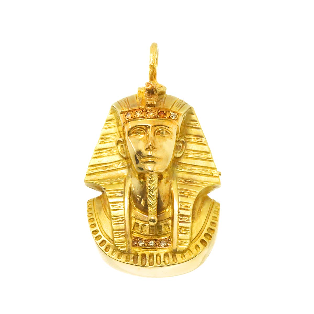 Diamond 0.06ct Brooch Pendant 18K YG 750