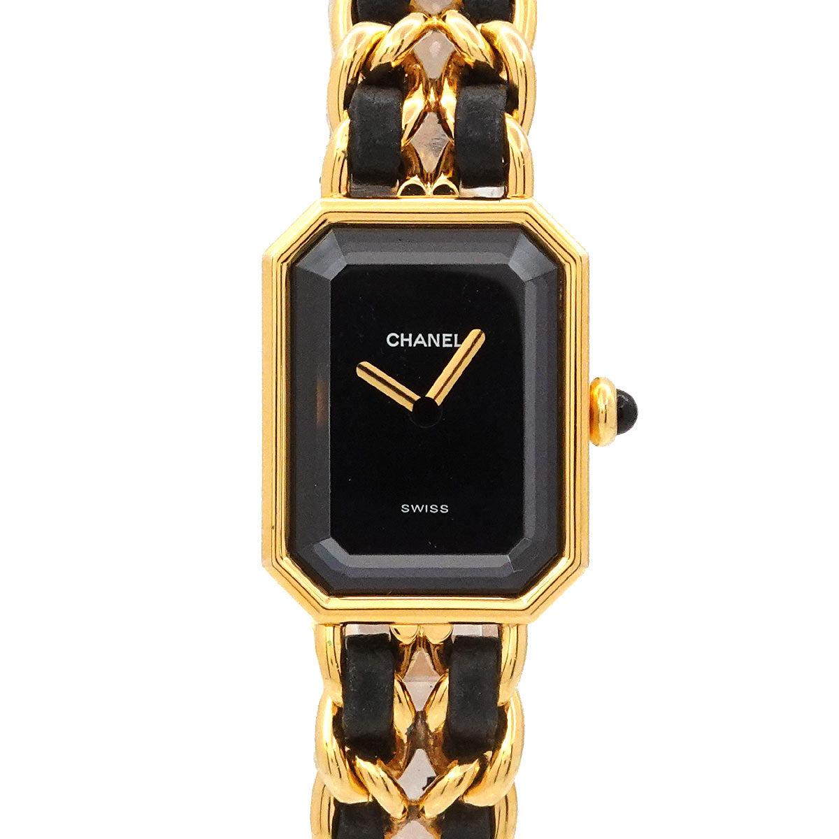 Premiere Size L H0001 Vintage Quartz Black Dial Ladies Watch