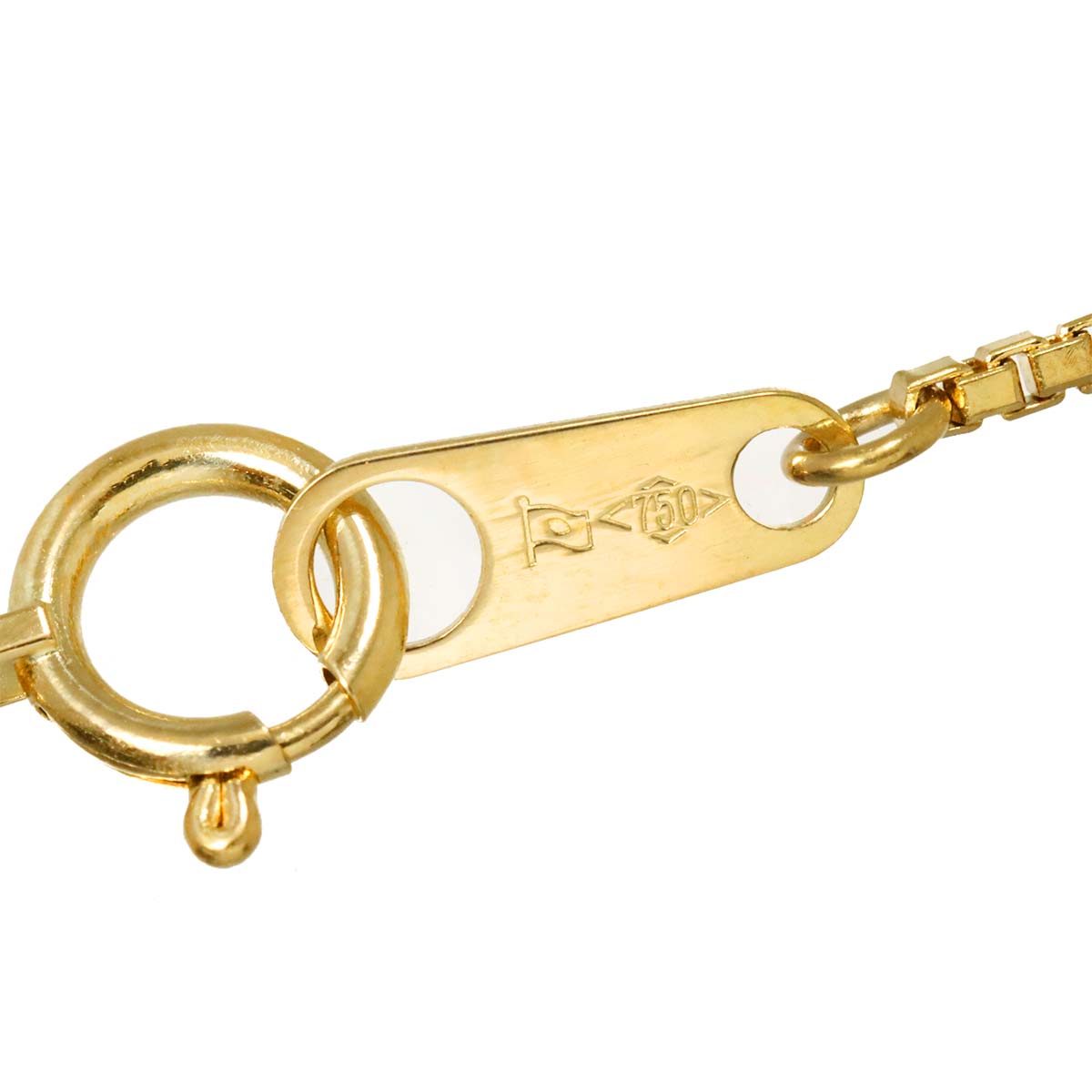 Venetian Necklace 18K K18 YG Yellow Gold 750