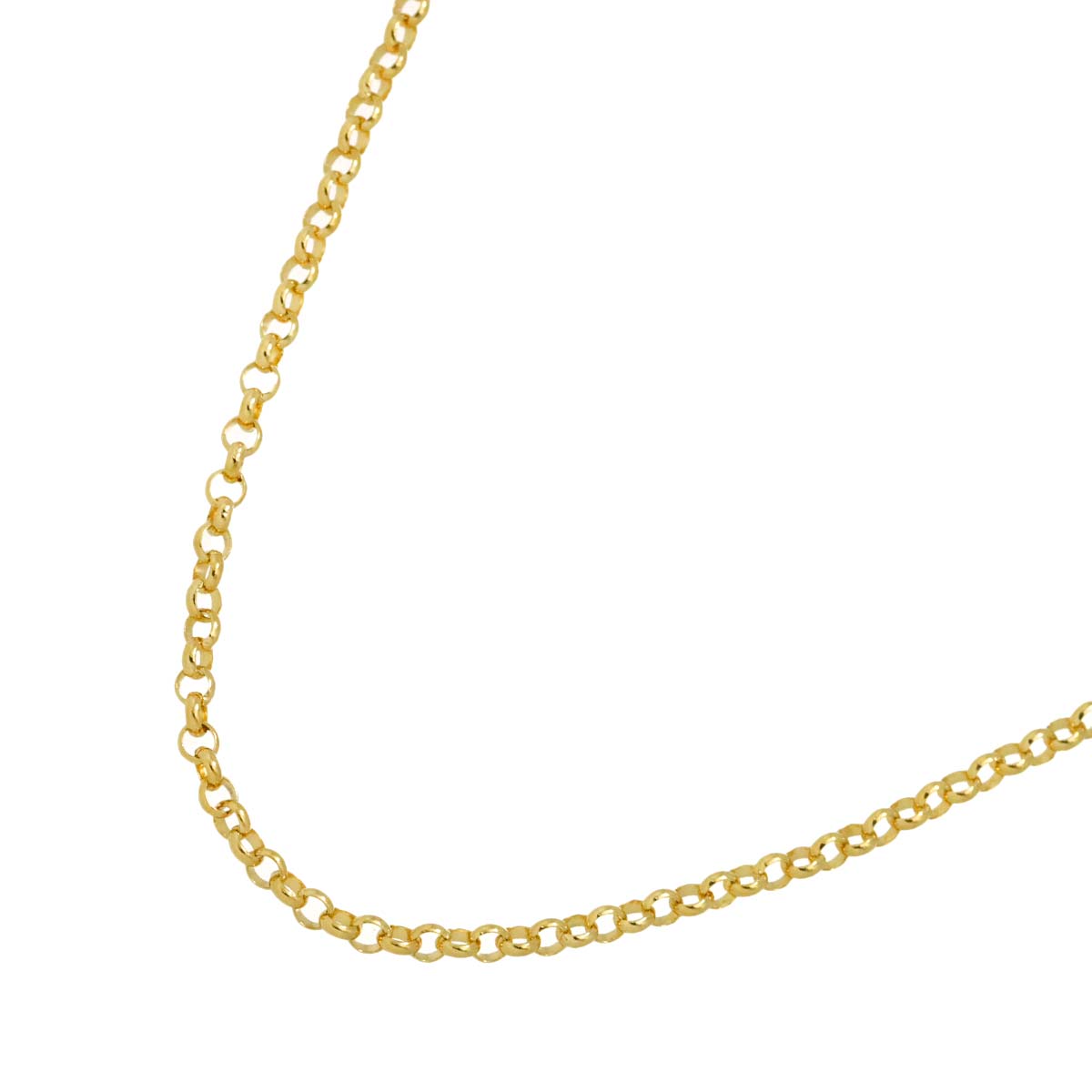Chain Necklace 18K K18 YG Yellow Gold 750