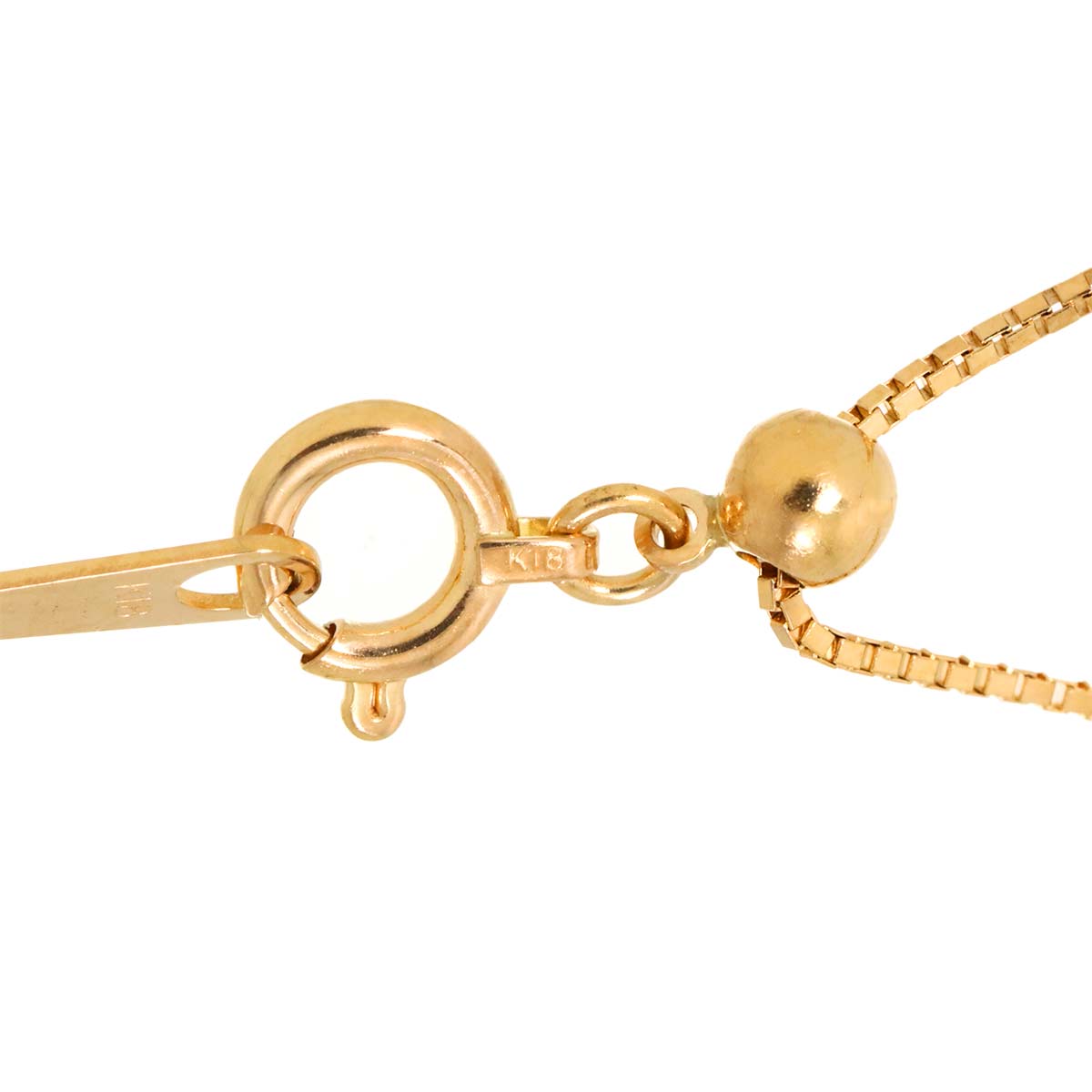 Venetian Necklace 18K K18 PG Pink Gold 750