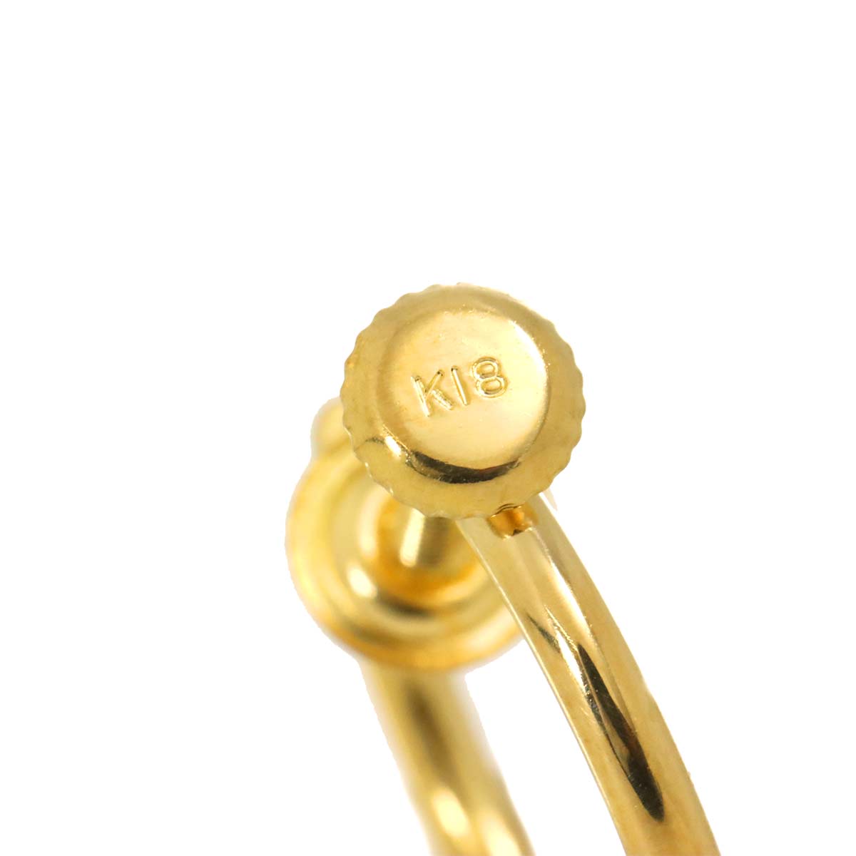 Earrings Clip-on 18K K18 YG 750