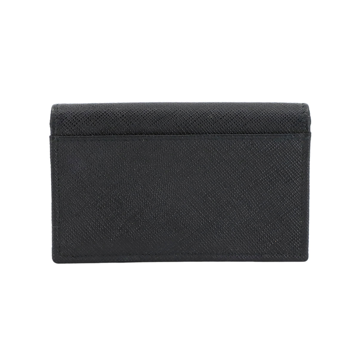 Card Case Saffiano Leather Nero Black 1MC122