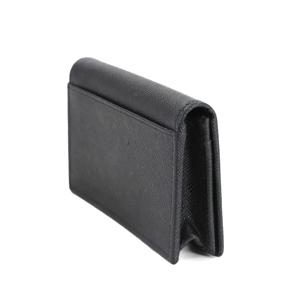 Card Case Saffiano Leather Nero Black 1MC122