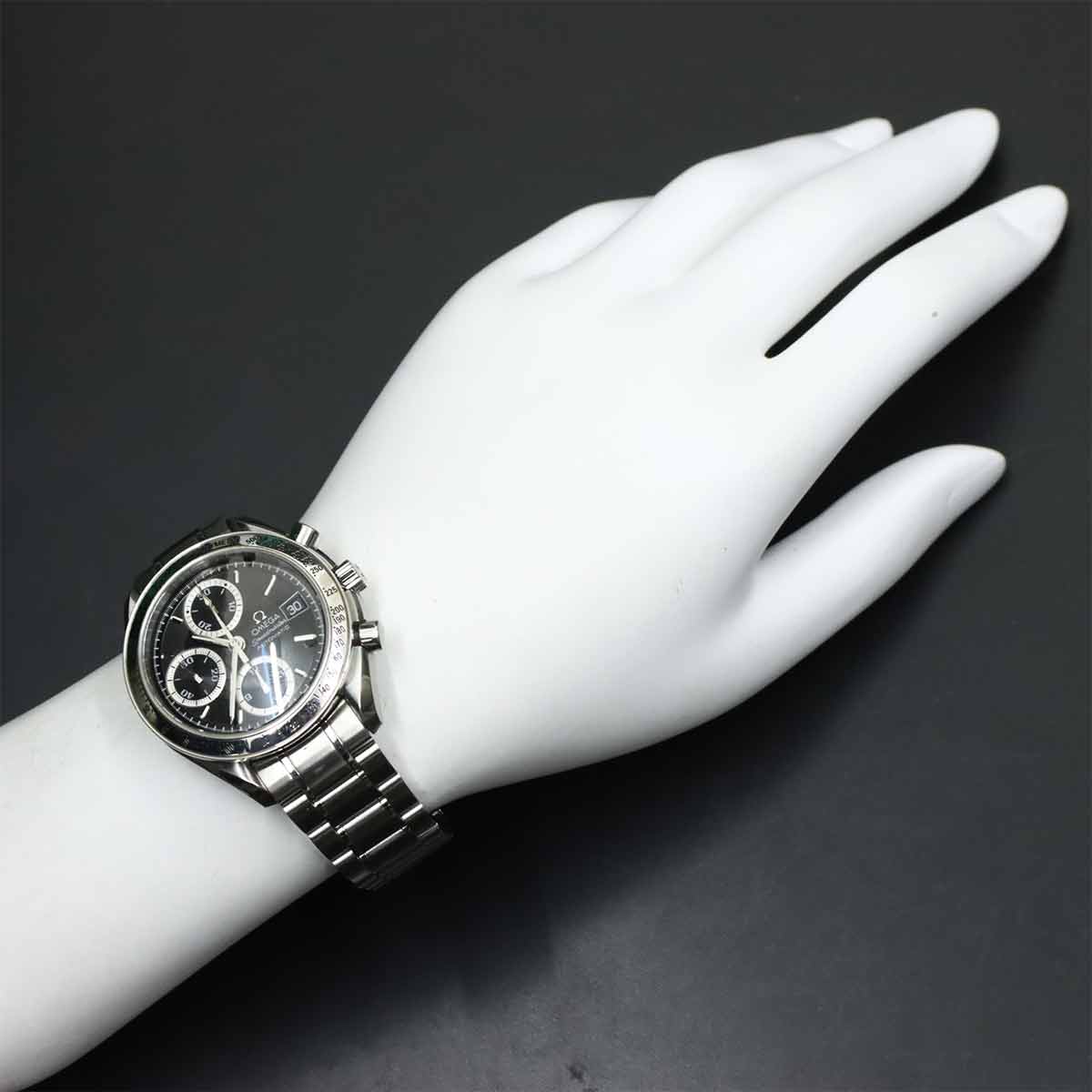 Speedmaster Date 3513.56 Chronograph Automatic Black Dial Mens