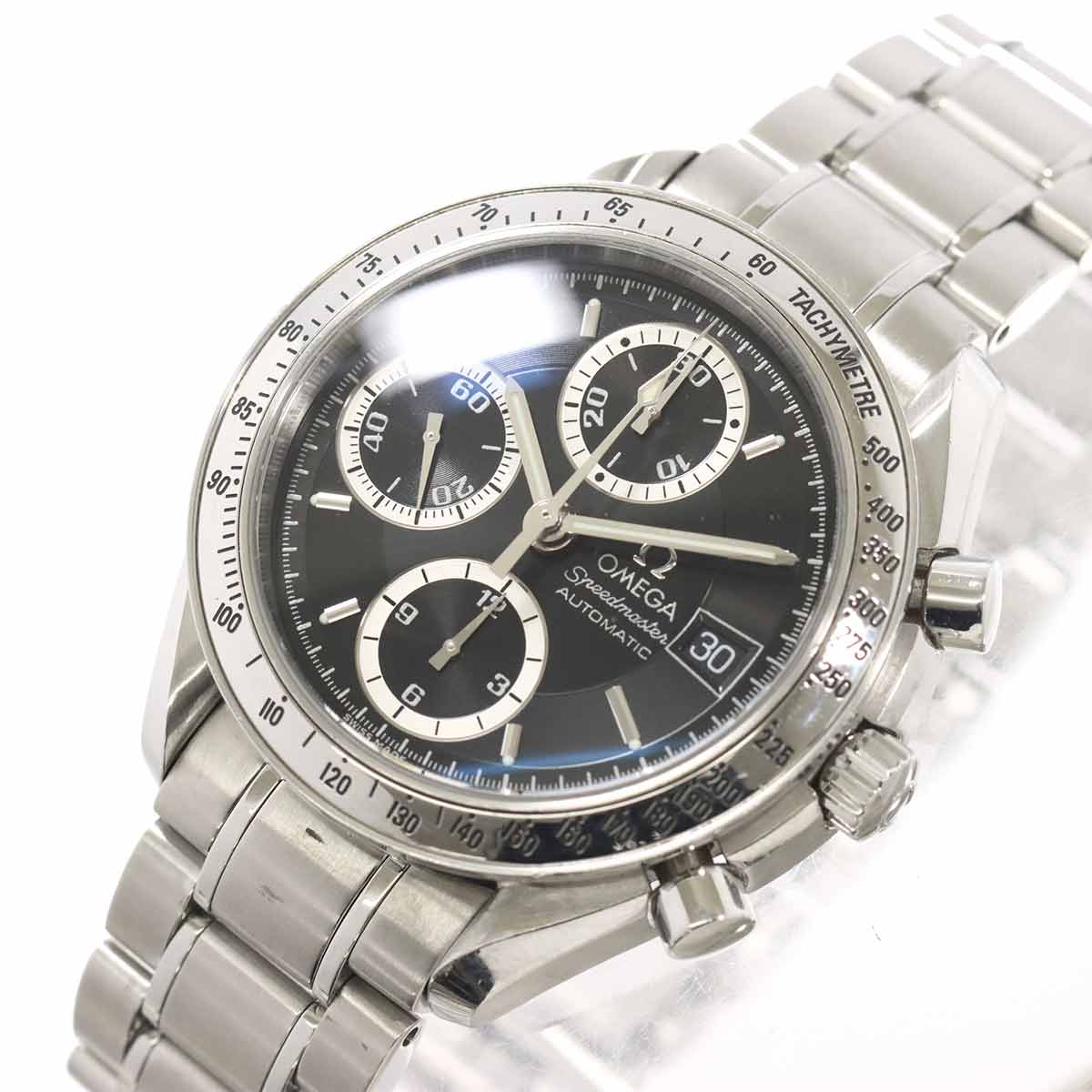 Speedmaster Date 3513.56 Chronograph Automatic Black Dial Mens