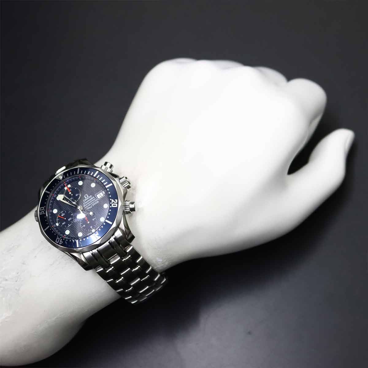 Seamaster Chronograph 2599 80 Automatic Navy Dial Mens Watch