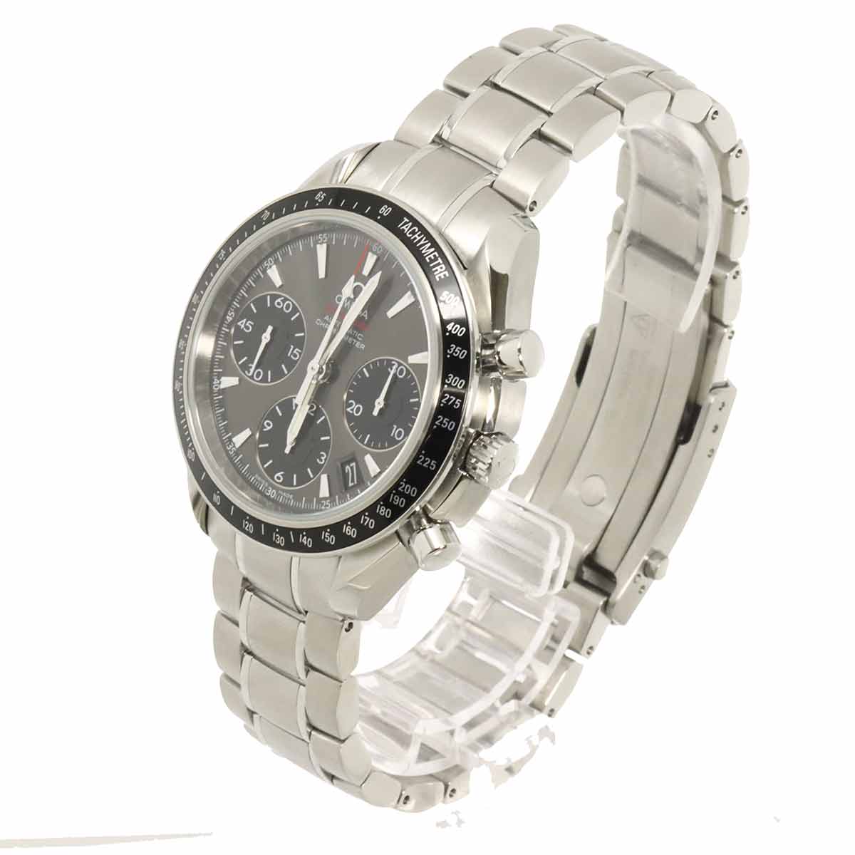 Speedmaster Date 323 30 40 40 06 001 Gray Black Dial Mens