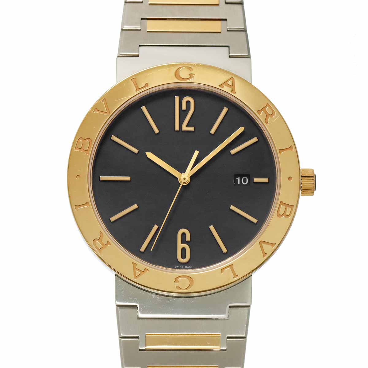 BVLGARIBVLGARI BBP41SG 750PG Automatic Date Black Dial Mens