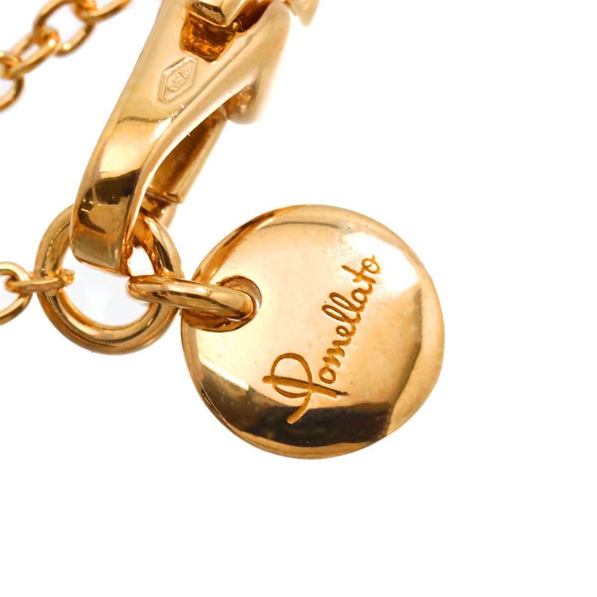 Pom Pom Dot Malachite MOP Diamond Necklace 18K PG 750