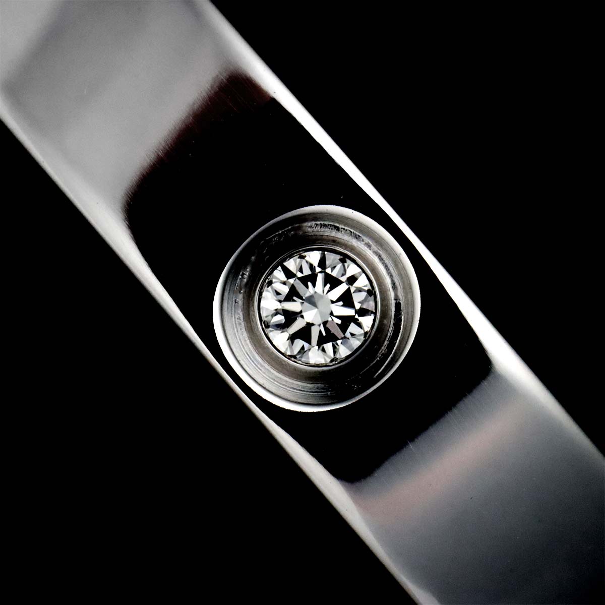 Love Bracelet Diamond 4P Bangle 18K WG 750 Size16