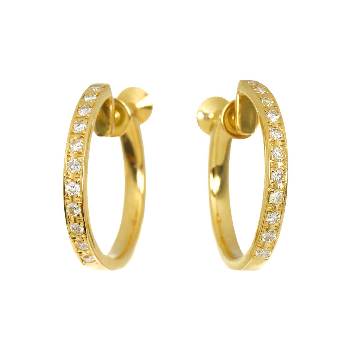 Diamond 0.20/0.20ct Earrings 18K YG 750