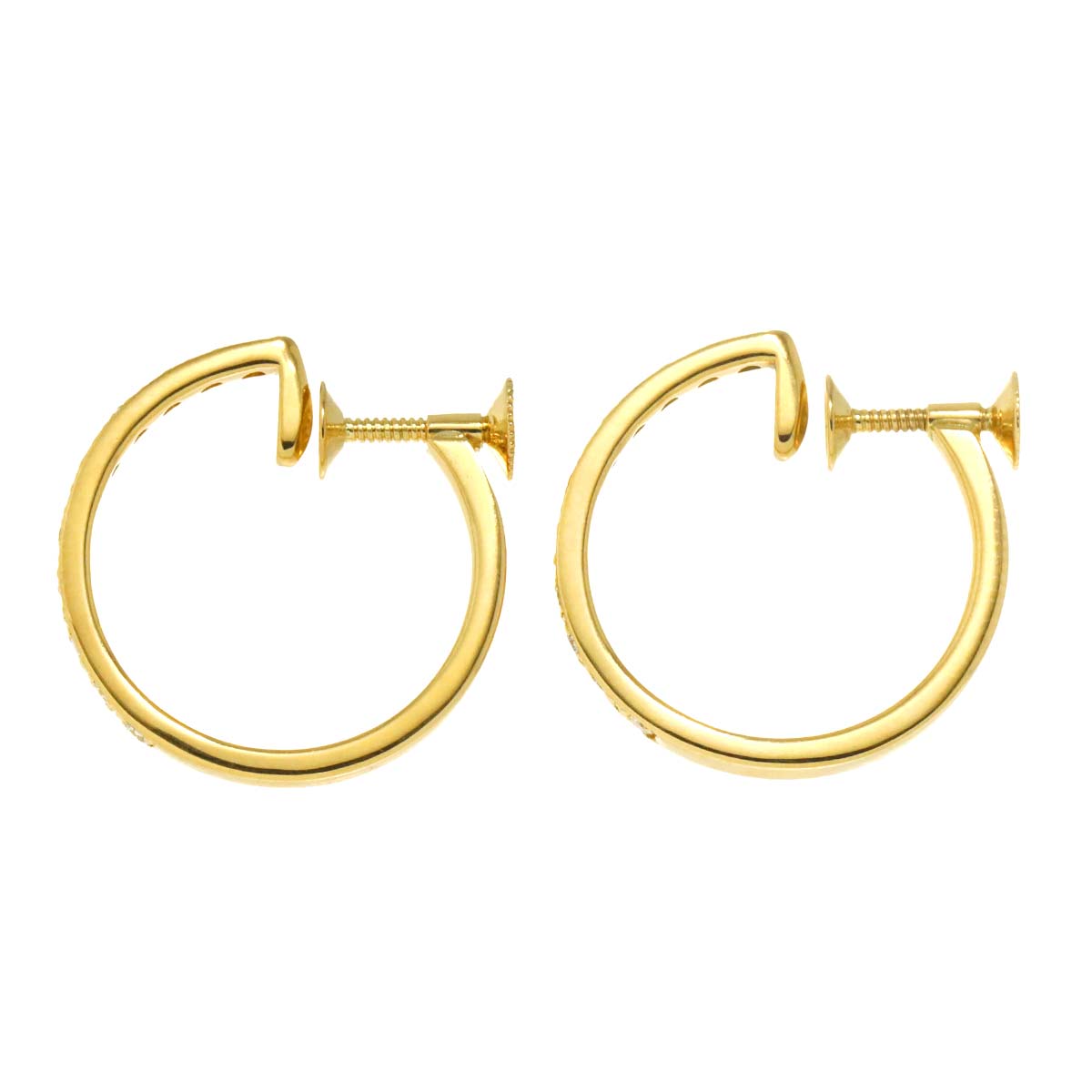 Diamond 0.20/0.20ct Earrings 18K YG 750