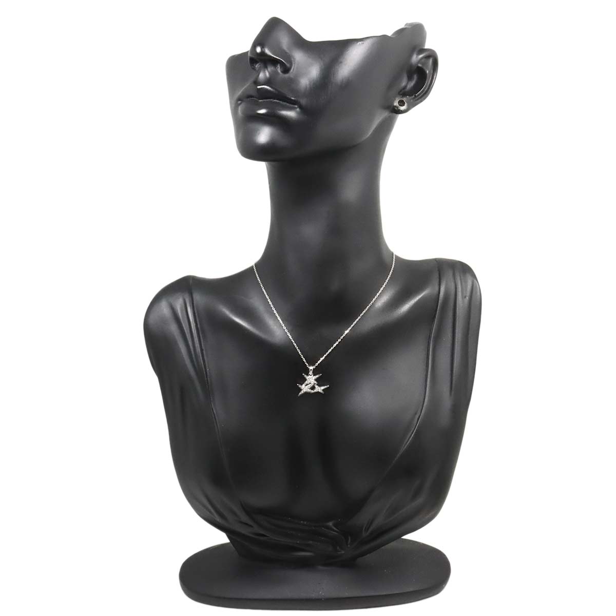 A Jamais Mon Etoile Diamond Necklace 18K WG 750