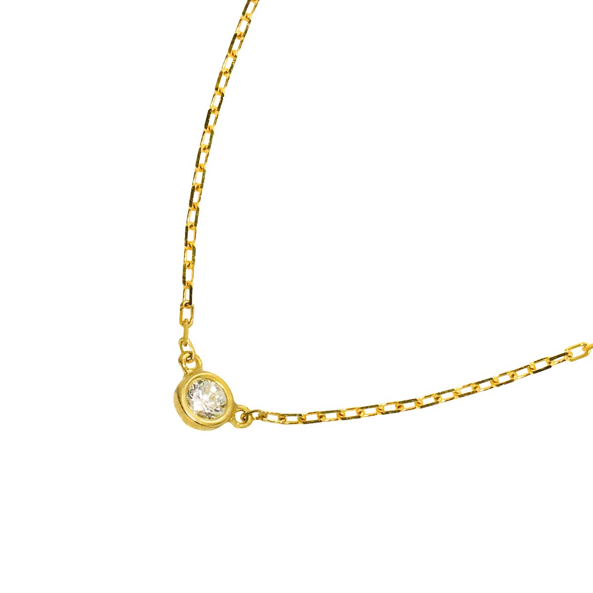 Diamond 0.06ct Necklace 18K Yellow Gold 750