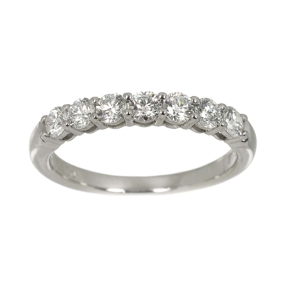 Forever Half Diamond Ring Platinum size6(US)