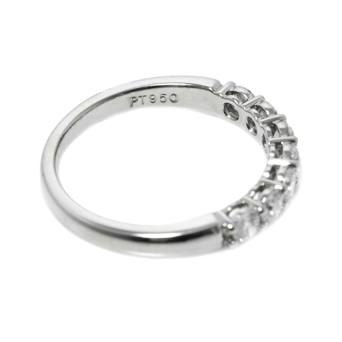 Forever Half Diamond Ring Platinum size6(US)