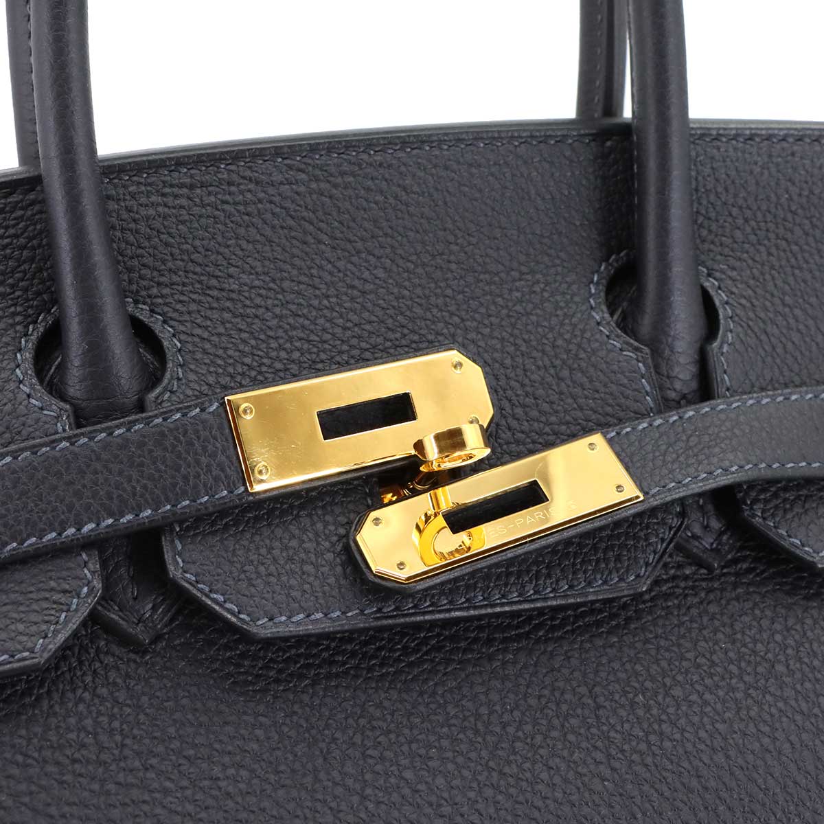 Birkin 30 Togo Leather Bleu Nuit Hand Bag Purse