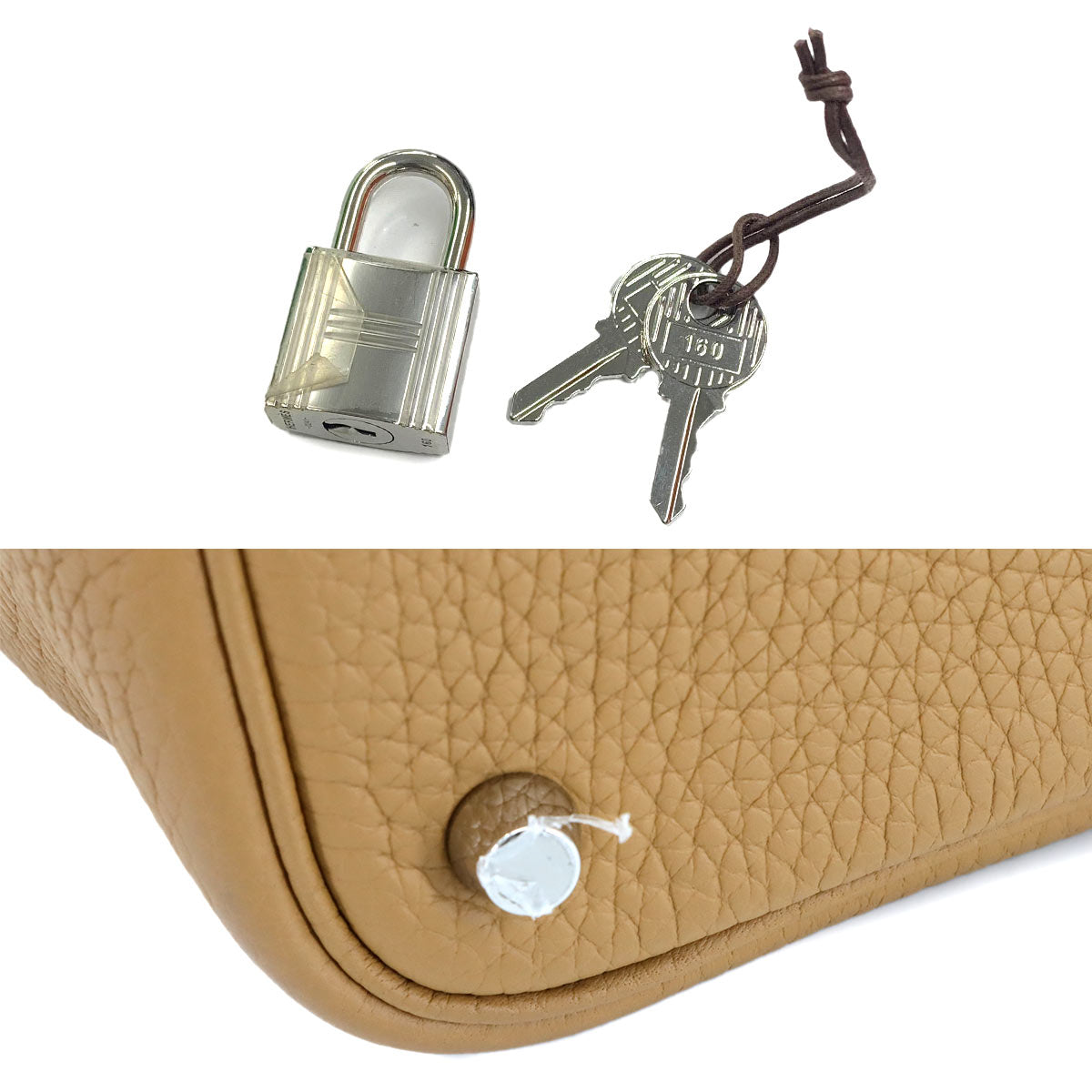 Picotin Lock PM Hand Bag Taurillon Clemence Biscuit Purse