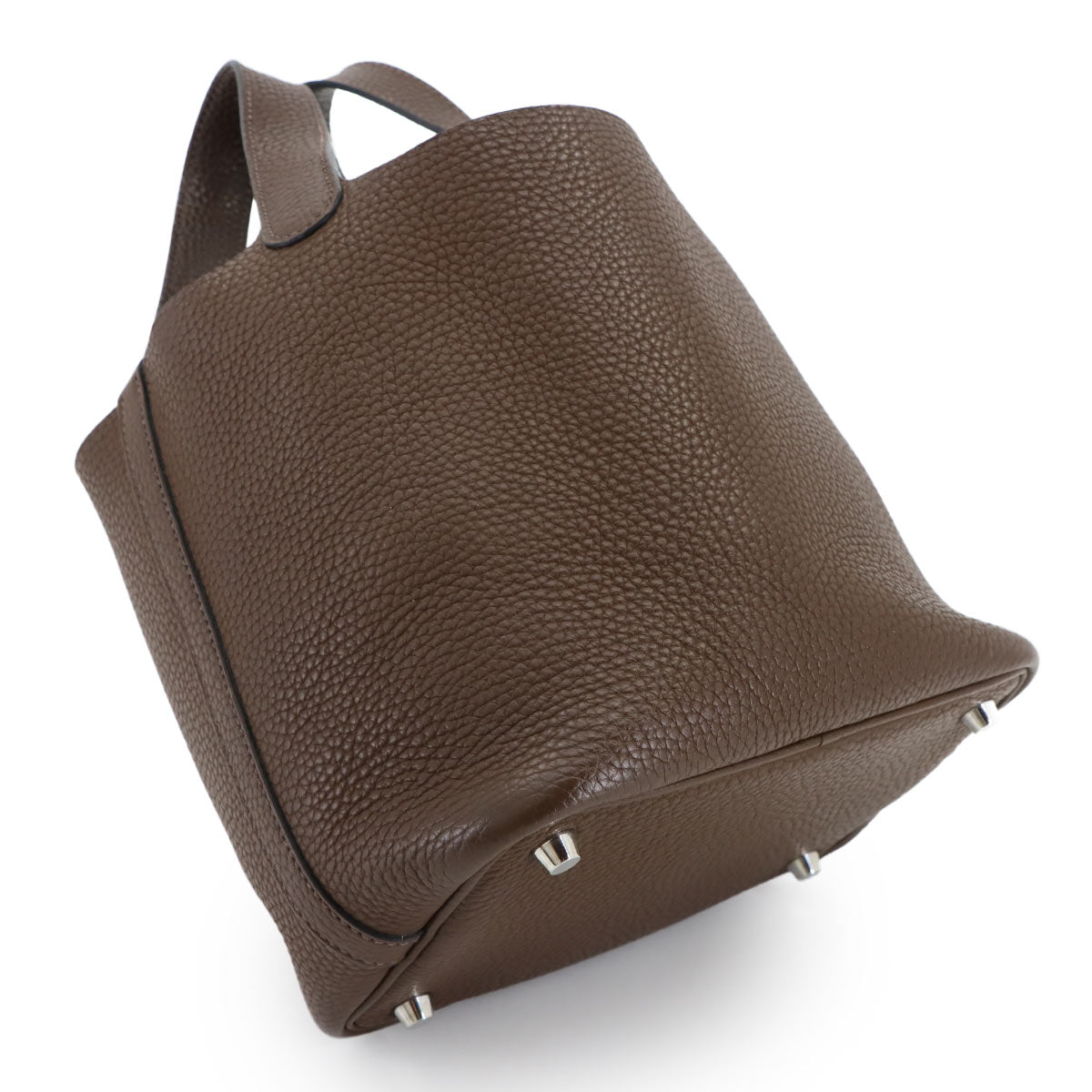 Picotin Lock PM Hand Bag Taurillon Clemence Cacao Purse