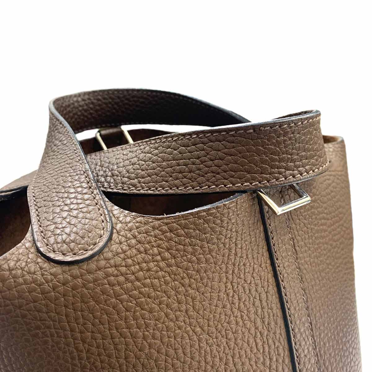 Picotin Lock PM Hand Bag Taurillon Clemence Cacao Purse