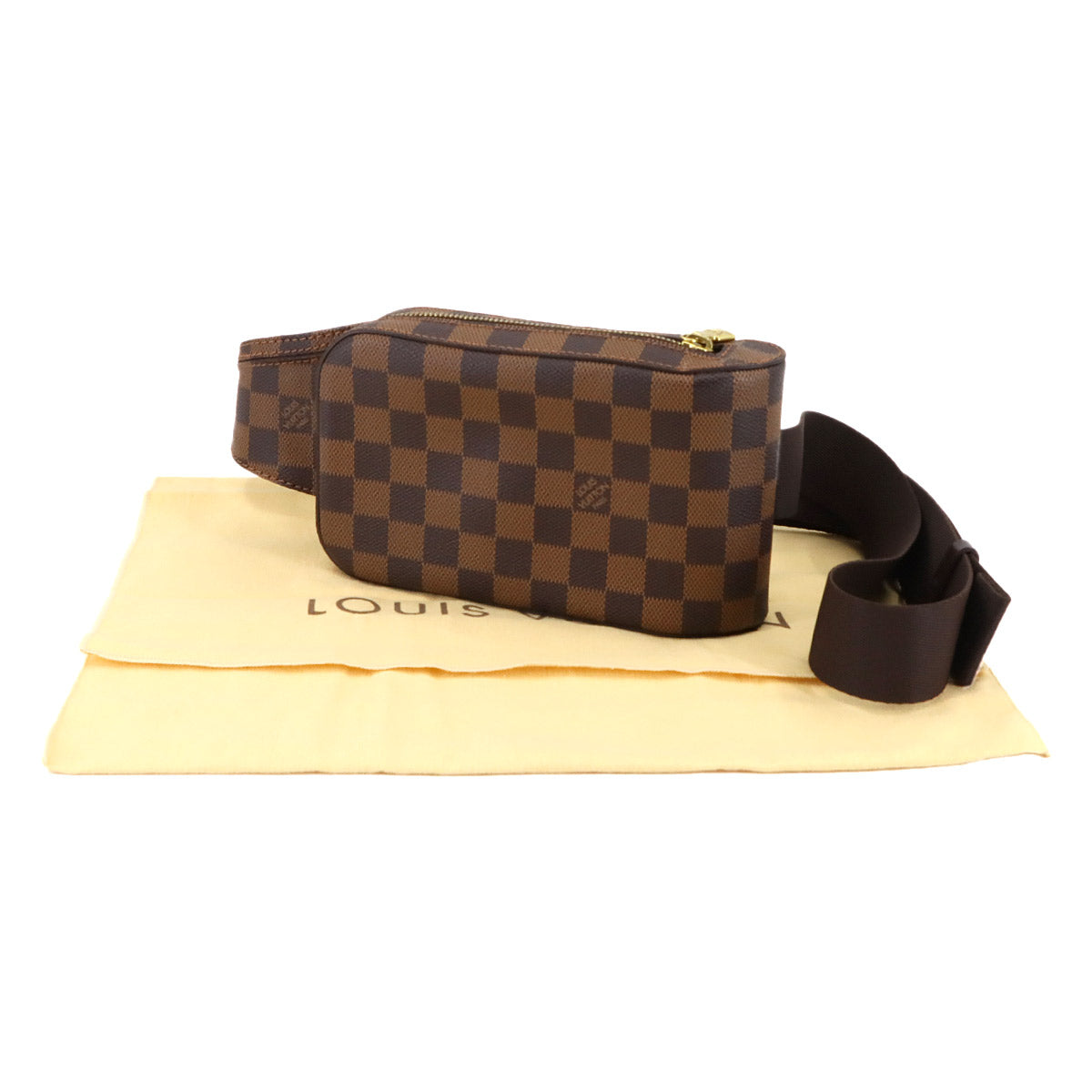 Damier Geronimos Crossbody Bag Ebene Brown N51994