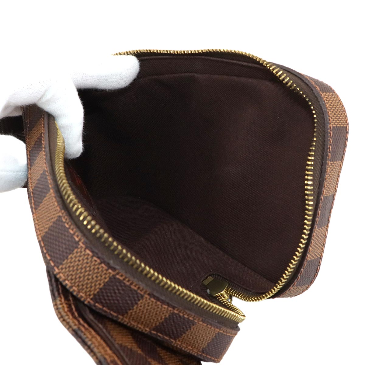 Damier Geronimos Crossbody Bag Ebene Brown N51994