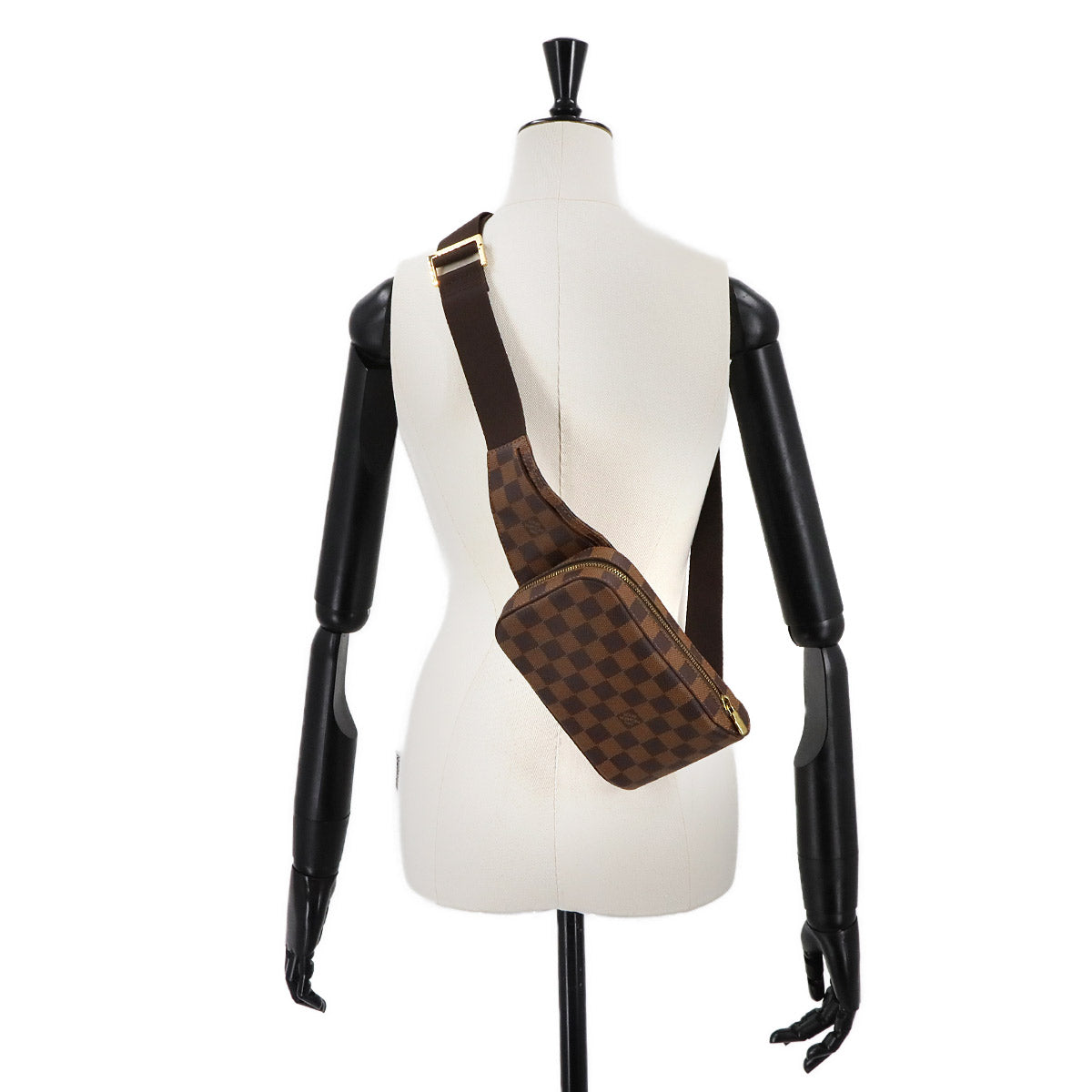 Damier Geronimos Crossbody Bag Ebene Brown N51994