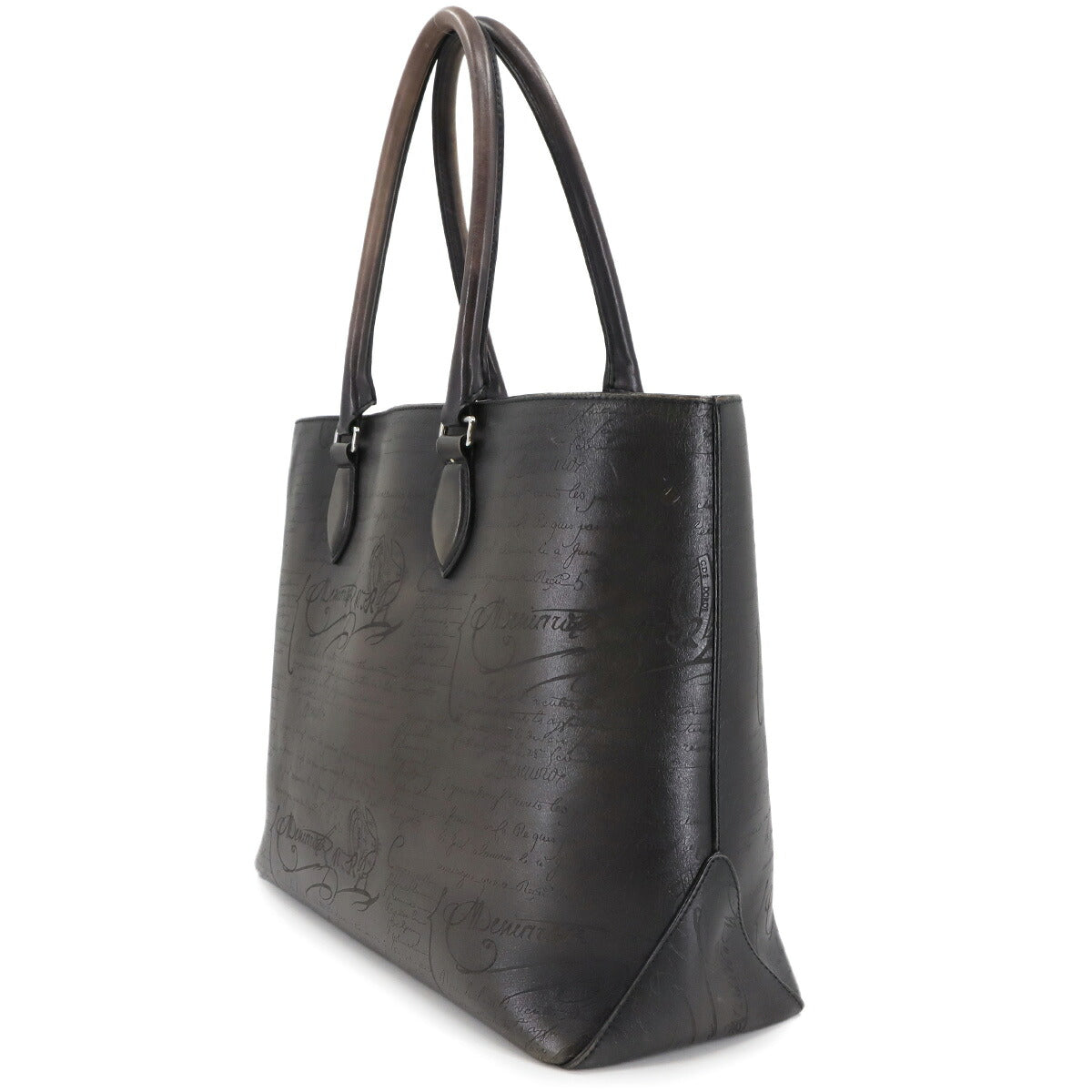 Calligraphy Toujours Tote Bag Venezia Leather Black Purse